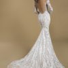 Off The Shoulder Long Sleeve Sequin Sheath Wedding Dress by Love by Pnina Tornai - Image 2