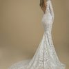 Long Sleeved Lace Sheath Wedding Dress With Low Back by Love by Pnina Tornai - Image 2