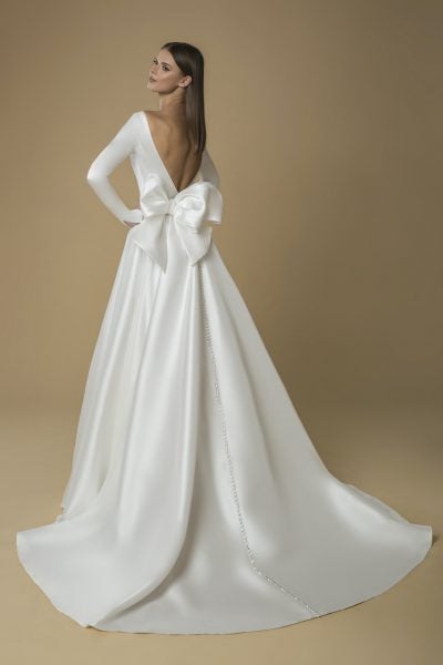 Long Sleeved A-line Wedding Dress by Love by Pnina Tornai - Image 2