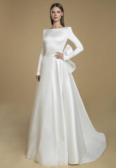 Long Sleeved A-line Wedding Dress by Love by Pnina Tornai