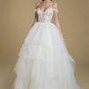 Off The Shoulder Ball Gown Tulle Wedding Dress by Love by Pnina Tornai - Image 1