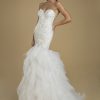 Strapless Sweetheart Neckline Fit And Flare Ruffled Skirt Wedding Dress by Love by Pnina Tornai - Image 1