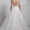 Sleeveless V-neck Ball Gown Wedding Dress by Anne Barge - Image 2