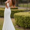 Sleeveless Scoop Neck Fit And Flare Beaded Lace Wedding Dress by Martina Liana Luxe - Image 2