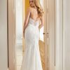 Sleeveless Square Neck Beaded Lace Fit And Flare Wedding Dress by Martina Liana Luxe - Image 2