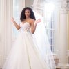 Strapless Sweetheart Neckline Floral Embroidered Ball Gown Wedding Dress by Martina Liana Luxe - Image 1