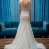 Sleeveless Fit and Flare V-Neckline Wedding Dress by Enaura Bridal - Image 2