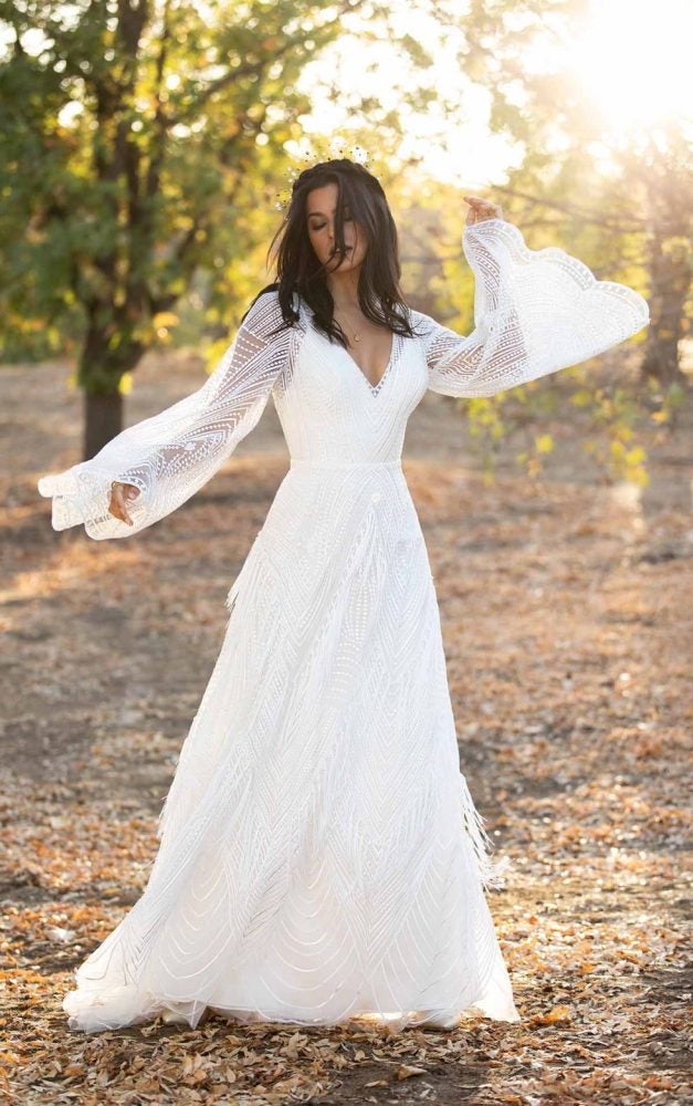 boho wedding dresses near me