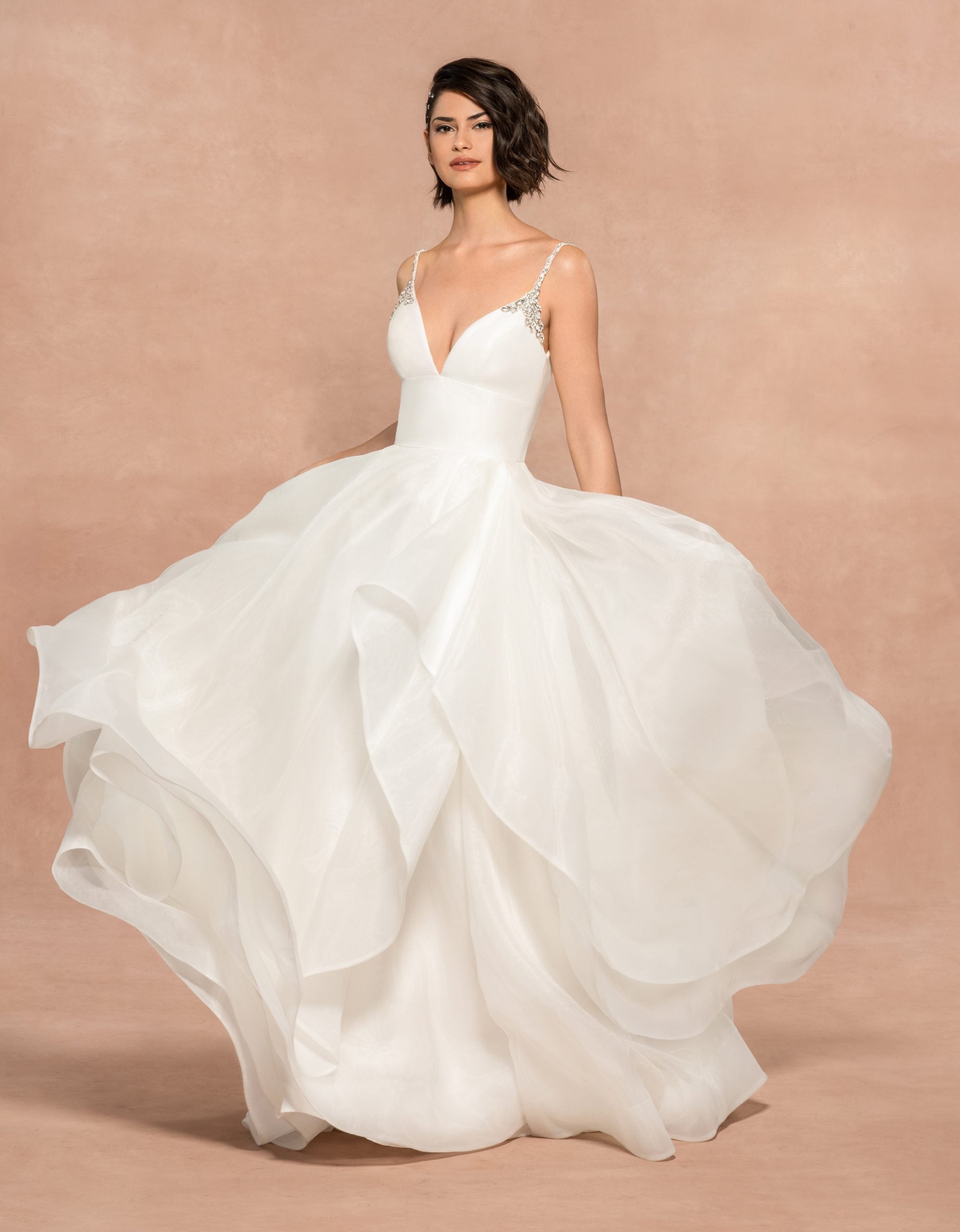 organza ball gown wedding dress