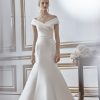 Off The Shoulder Draped Fit And Flare Wedding Dress by Sareh Nouri - Image 1