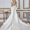 Simple Sleeveless Fit And Flare Mikado Wedding Dress by Sareh Nouri - Image 2