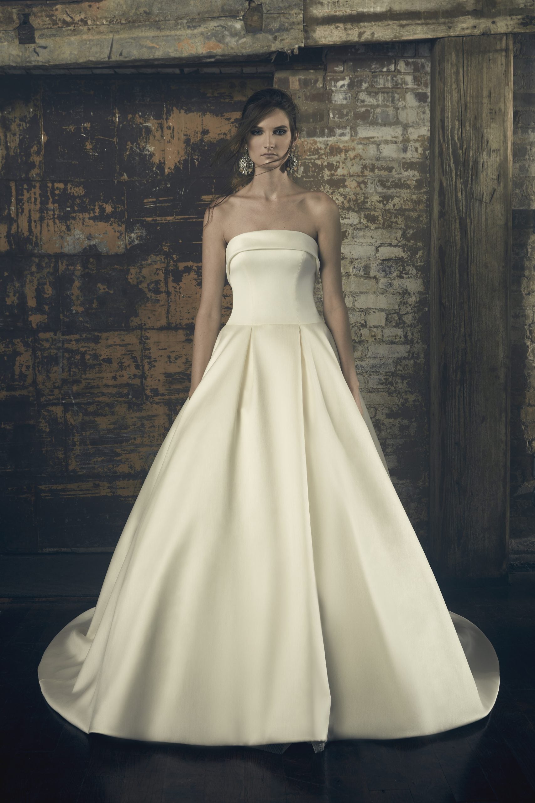 drop waist ball gown wedding