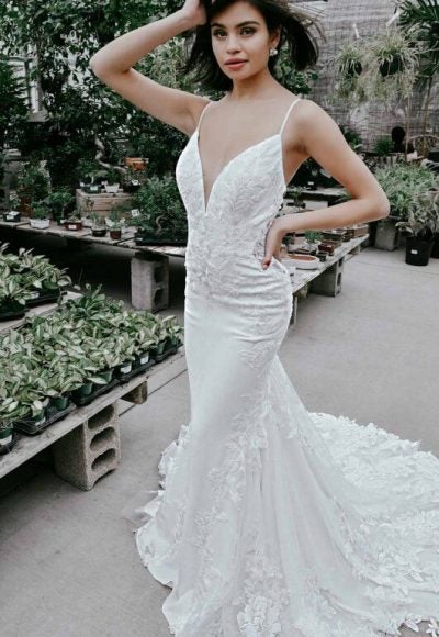 Modern And Sexy Wedding Dress With Cutouts by Essense of Australia
