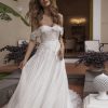 A-line Lace Off The Shoulder Wedding Dress by Maison Signore - Image 1