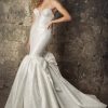 Strapless Sweetheart Neckline Glitter Mermaid Wedding Dress With Bow by Pnina Tornai - Image 1