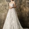 Strapless V-neckline Lace A-line Wedding Dress by Pnina Tornai - Image 1