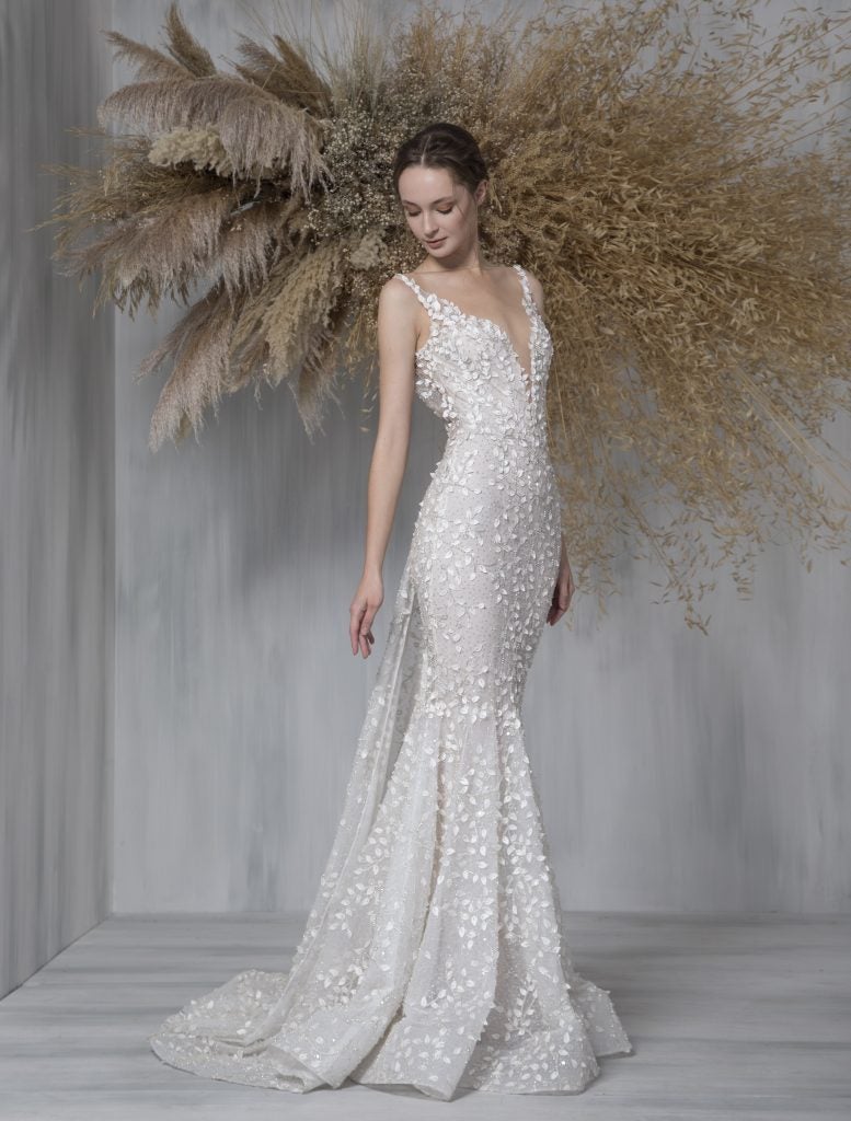 Satin mermaid wedding gowns Clearance