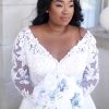 Romantic Lace Plus Size Wedding Dress With Long Sleeves by Stella York - Image 1