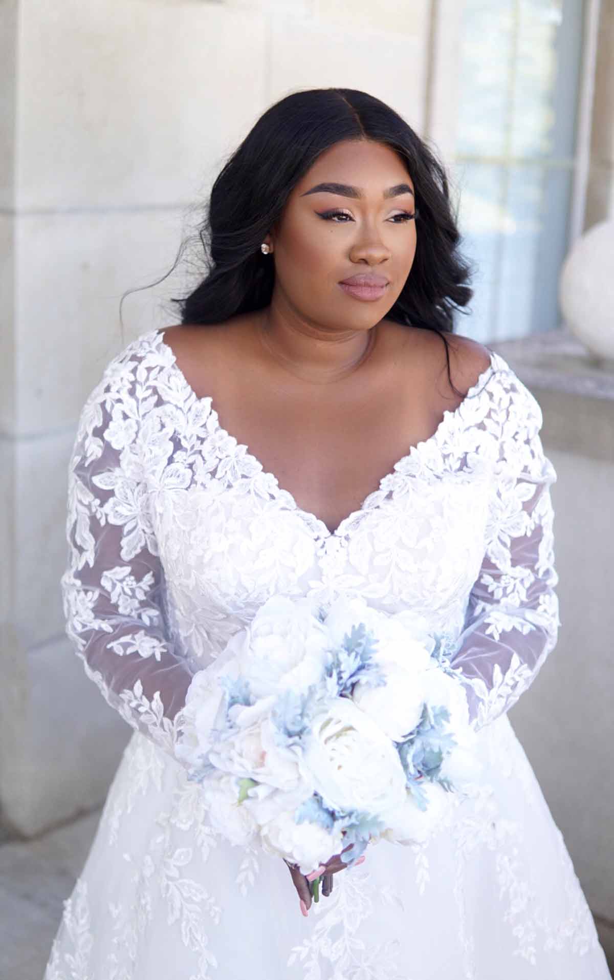 Plus Size Fit And Flare Wedding Dresses With Sleeves