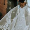 Boho Lace Wedding Dress With Embroidered Tulle And Open Back by All Who Wander - Image 2