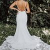 Clean Sheath Wedding Dress With Organic Train by Essense of Australia - Image 2