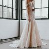 Off The Shoulder Lace Wedding Dress With Shaped Train by Martina Liana - Image 1