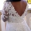 Romantic Lace Plus Size Wedding Dress With Long Sleeves by Stella York - Image 2