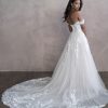 Off The Shoulder A-line Tulle Wedding Dress by Allure Bridals - Image 2