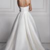 Strapless Sweetheart Neckline Draped Ball Gown Mikado Wedding Dress by Anne Barge - Image 2