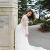 3D Floral Lace Wedding Dress With Sleeves by Martina Liana Luxe - Image 1