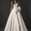 Strapless Mikado A-line Wedding Dress With Bow At Waist by Pnina Tornai - Image 1
