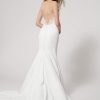Strapless Fit and Flare Simple Wedding Dress with Illusion Back by Alyne by Rita Vinieris - Image 2