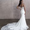 Spaghetti Strap Simple Sheath Wedding Dress With Cut Outs by Allure Bridals - Image 2