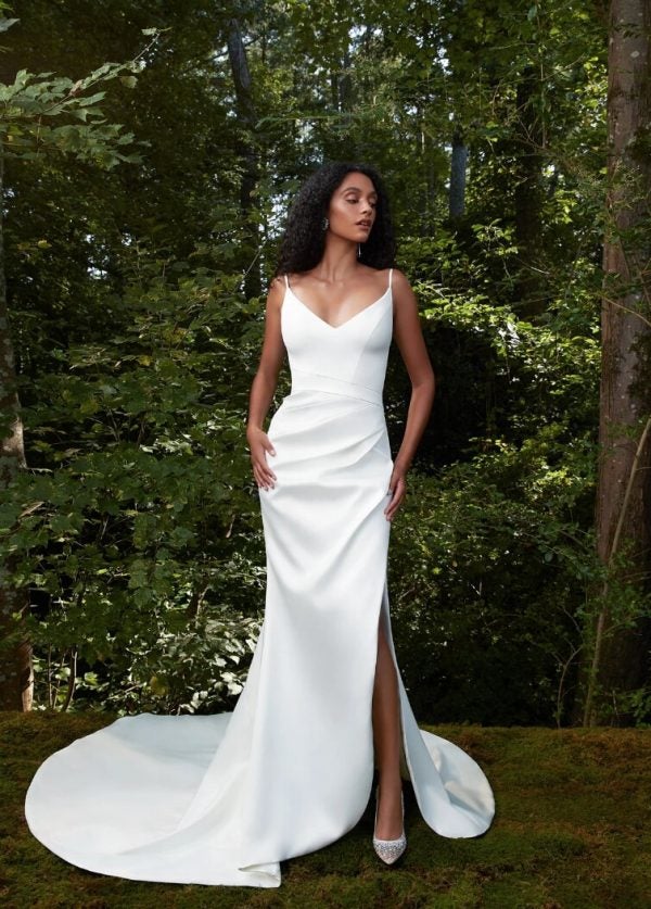 sheath wedding dress