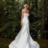 Strapless Silk Draped Fit And Flare Wedding Dress by Anne Barge - Image 2
