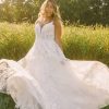 Classic A-line Plus Size Wedding Dress With Sparkling Lace by Essense of Australia - Image 1