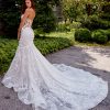 Strapless 3D Floral Fit And Flare Wedding Dress by Eve of Milady - Image 2