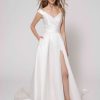 Off the Shoulder Ball Gown Wedding Dress with Slit by Alyne by Rita Vinieris - Image 1