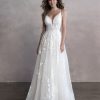 Spaghetti Strap Sweetheart Neckline Lace A-line Wedding Dress by Allure Bridals - Image 1