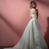 Spaghetti Strap Sparkle Tulle Ball Gown Wedding Dress With Open Back And Lace Applique by BLUSH by Hayley Paige - Image 2