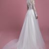 Long Sleeve Mock Neck Lace A-line Wedding Dress With Tulle Skirt by P by Pnina Tornai - Image 2