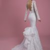 Long Sleeve V-neckline Lace Mermaid Wedding Dress by P by Pnina Tornai - Image 2