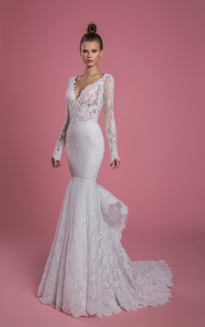 Long Sleeve Lace Wedding Dress Mermaid | vlr.eng.br