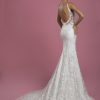 Sleeveless V-neck Lace Sheath Wedding Dress by P by Pnina Tornai - Image 2