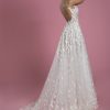 Spaghetti Strap A-line Lace Wedding Dress With 3d Flowers by P by Pnina Tornai - Image 2