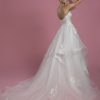 Strapless Sweetheart Neckline Ball Gown Layered Tulle Skirt Wedding Dress With Lace Bodice by P by Pnina Tornai - Image 2