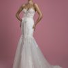 Strapless Sweetheart Neckline Mermaid Lace Wedding Dress With Tulle Skirt by P by Pnina Tornai - Image 1