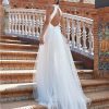 Sheath Open-back Halter Wedding Dress With Lace by Marchesa for Pronovias - Image 2