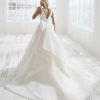 Sleeveless V-neckline A-line Wedding Dress With Bow Detailing by Randy Fenoli - Image 2