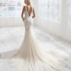 Sleeveless V-nkecline Lace Mermaid Wedding Dress by Randy Fenoli - Image 2